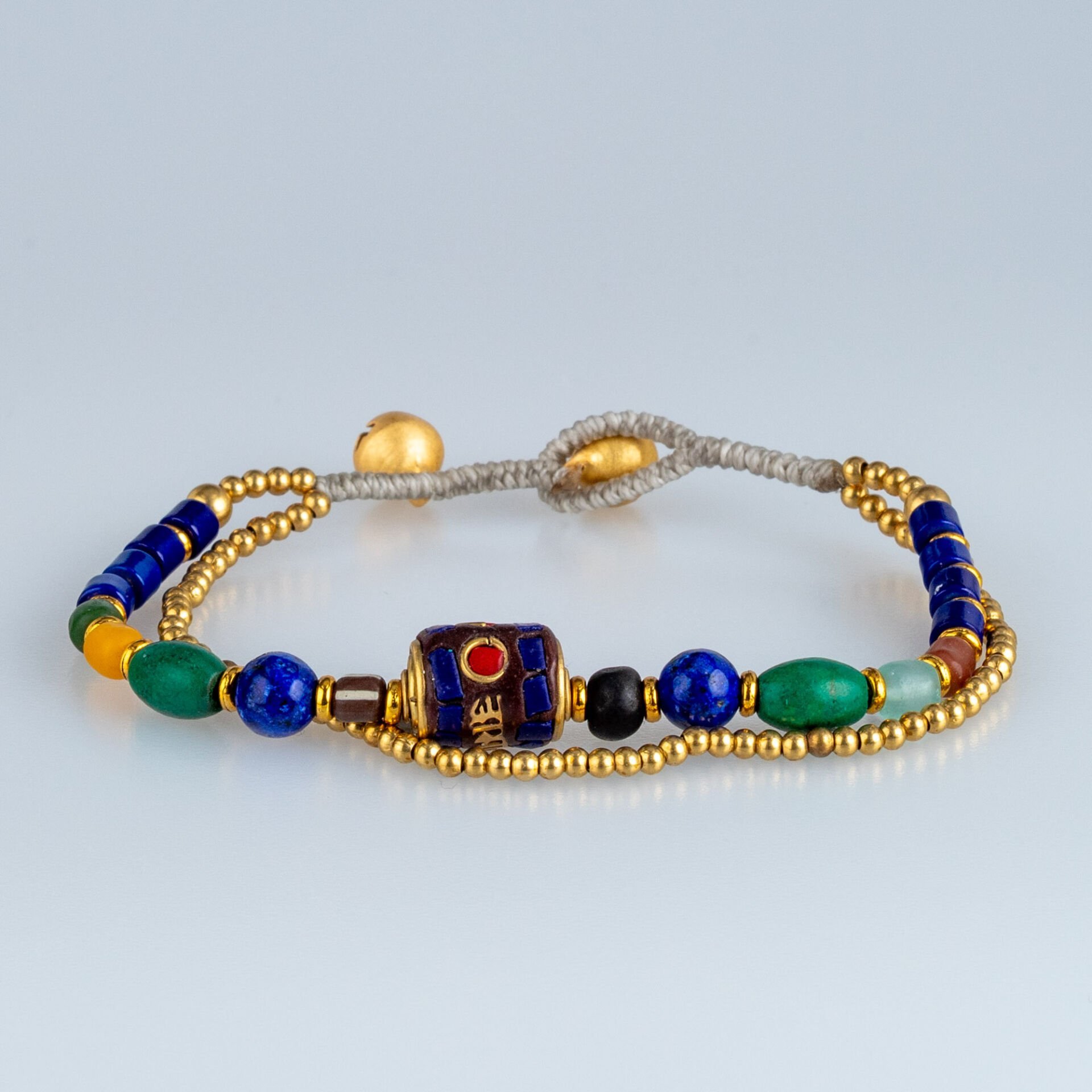 Etnik Doğal Taş Tibet Bileklik