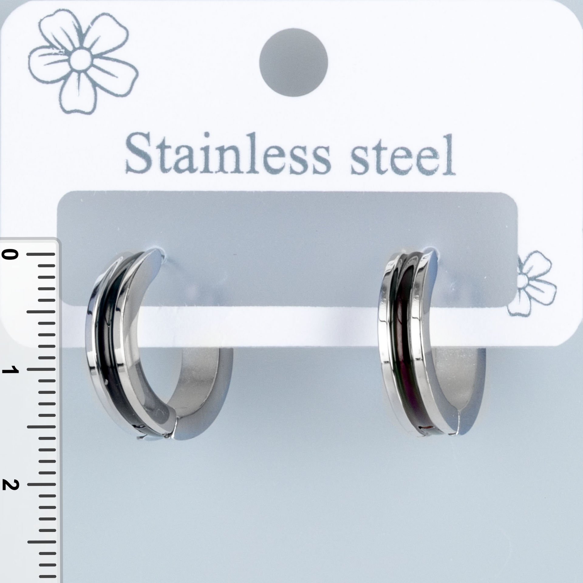 Steel Earrings - Pair