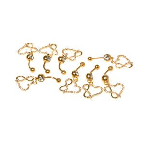 Piercing Göbek Sonsuz Kalp