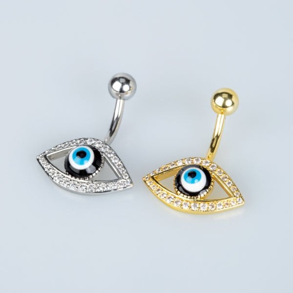 ثقب السرة والعين الصفراء