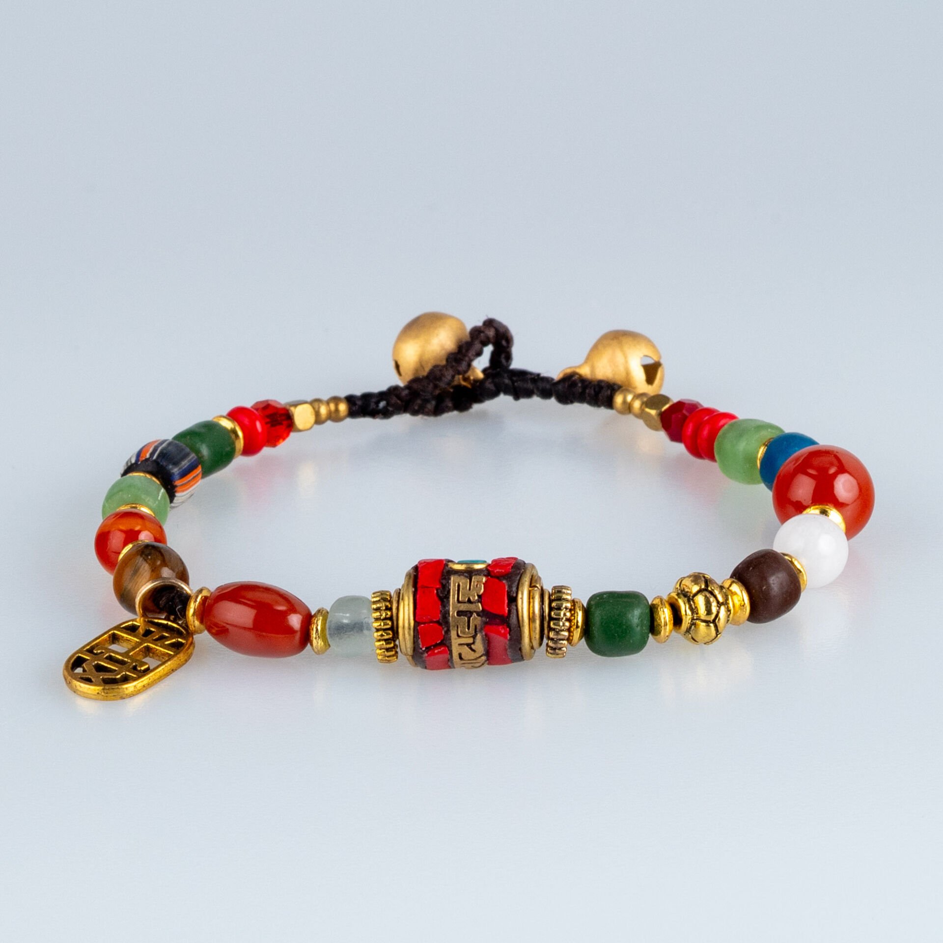 Etnik Doğal Taş Tibet Bileklik