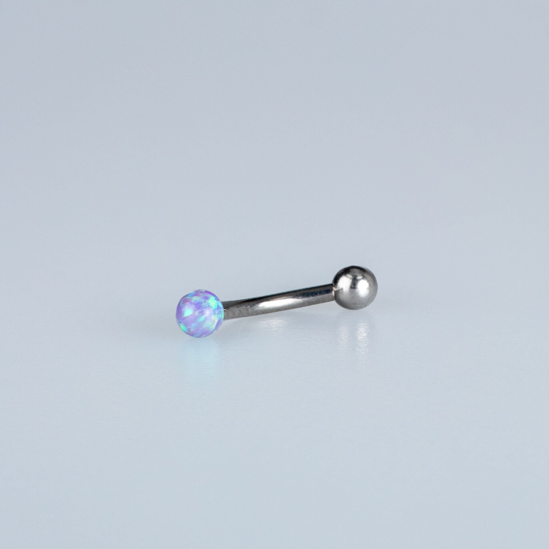 Piercing Titanyum Kaş 3mm Opal Taş