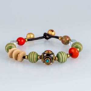 Etnik Doğal Taş Tibet Bileklik