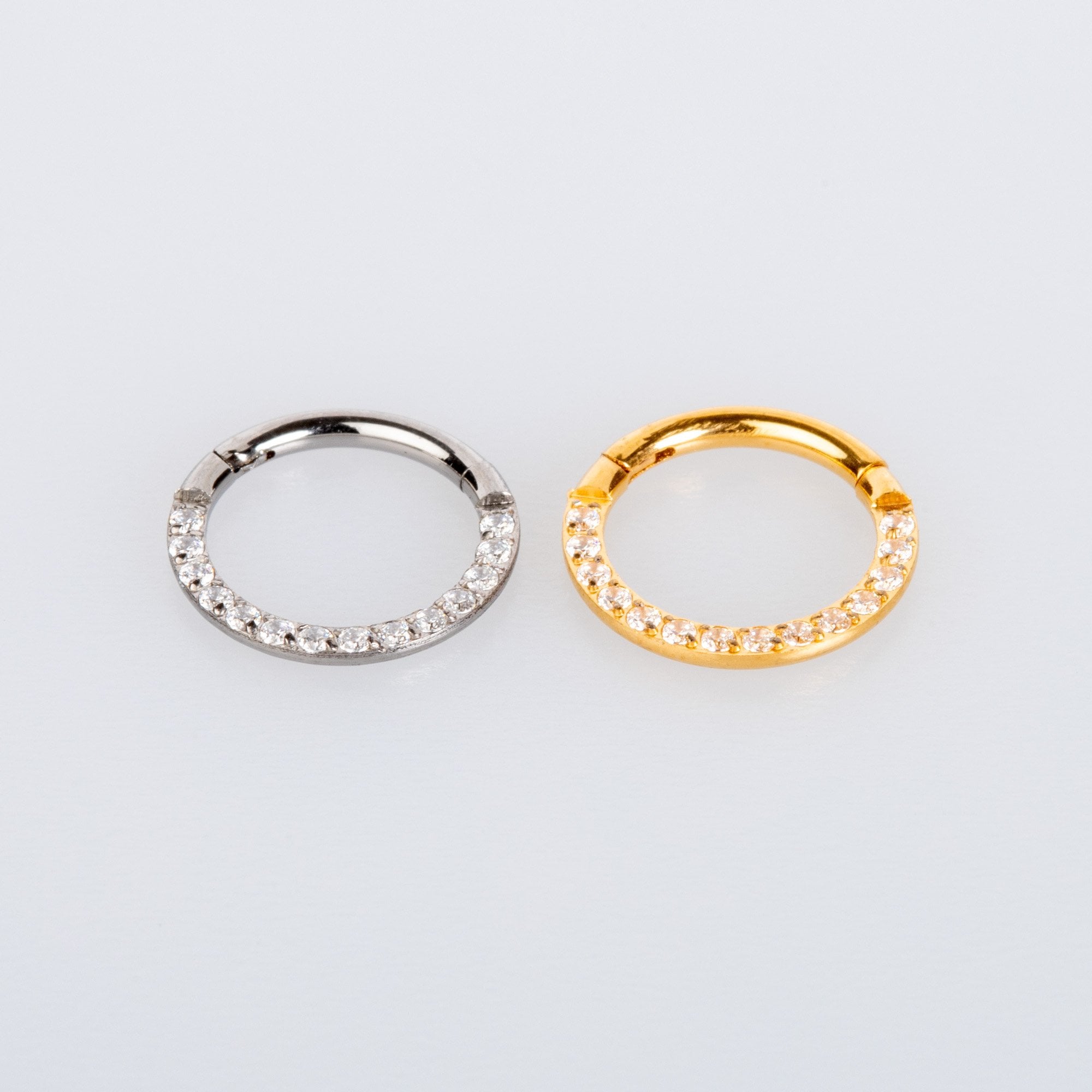 Piercing Titanyum  Segment Halka Beyaz 12mm