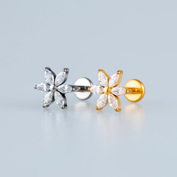 Piercing Titanyum Tragus Çiçek