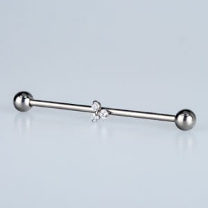 Piercing G23 Titanyum Köprü Piercing 1.6mm Bar 38mm