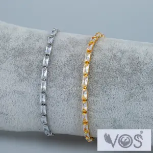Vos Jewelry 14K Taşlı Zincir Bileklik