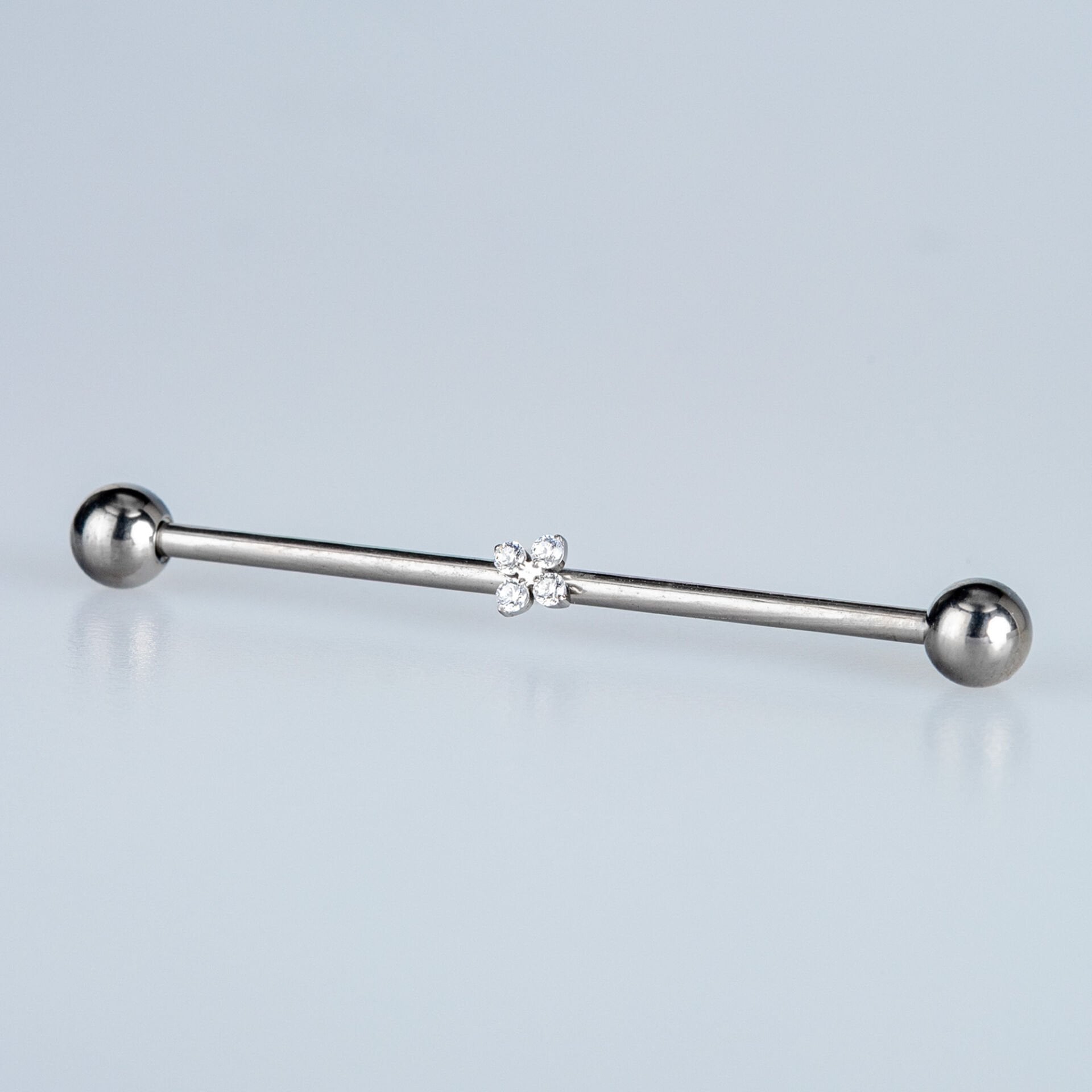 Toptan G23 Titanyum Köprü Piercing 1.6mm Bar 38mm