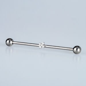 Toptan G23 Titanyum Köprü Piercing 1.6mm Bar 38mm