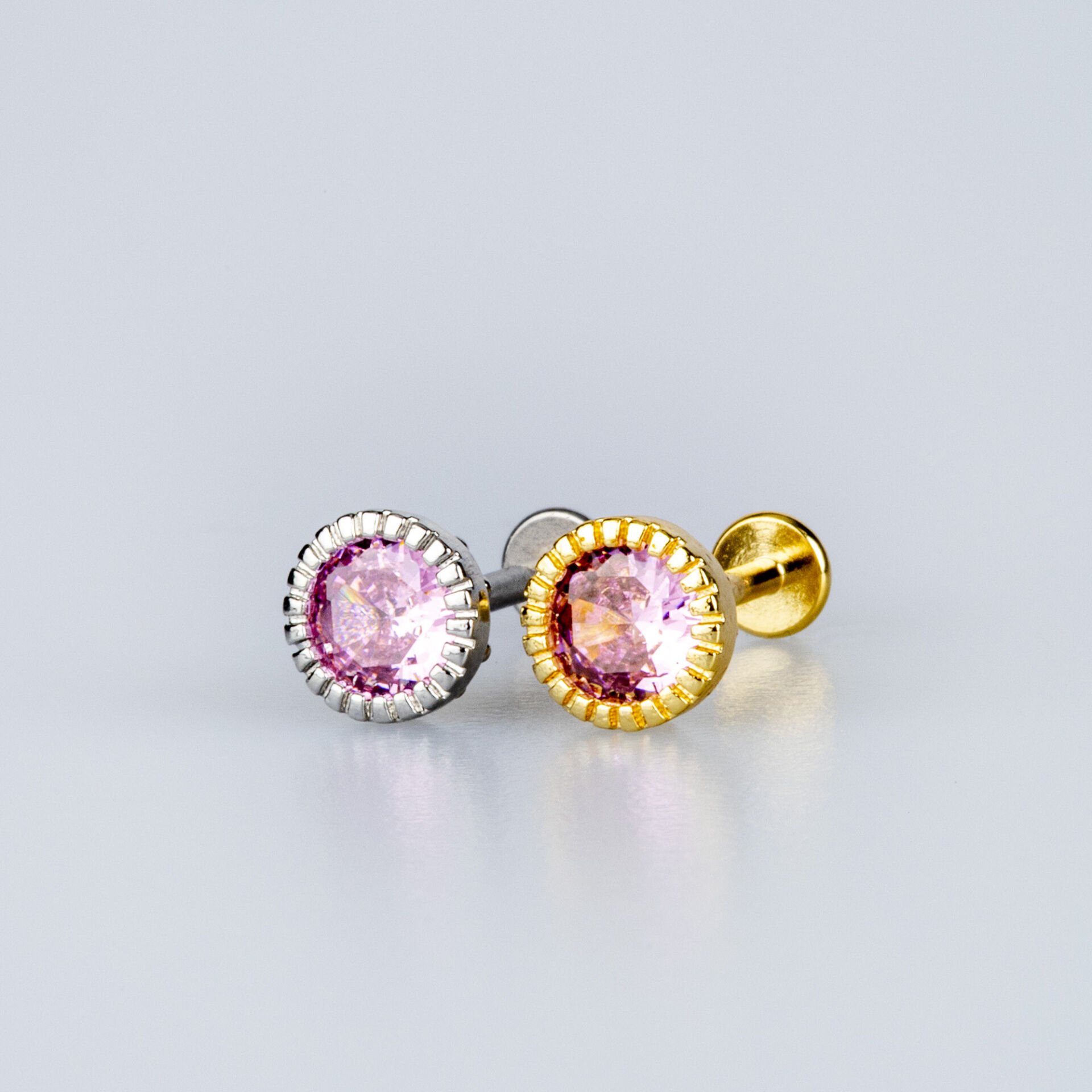 Piercing Tragus 6mm Yuvarlak Taş