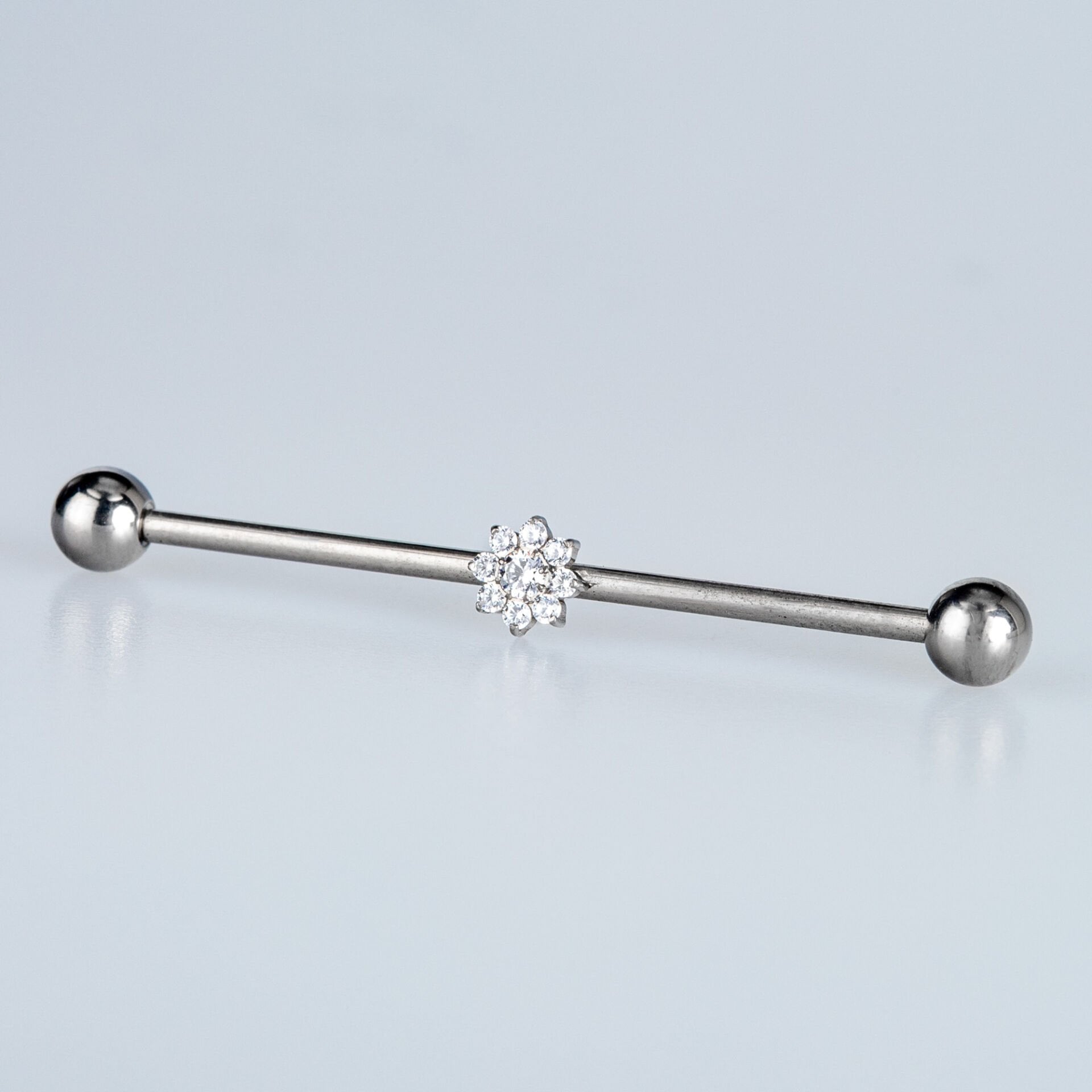 Toptan G23 Titanyum Köprü Piercing 1.6mm Bar 38mm