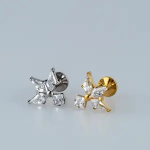 Toptan G23 Titanyum Fantezi Yıldız Piercing