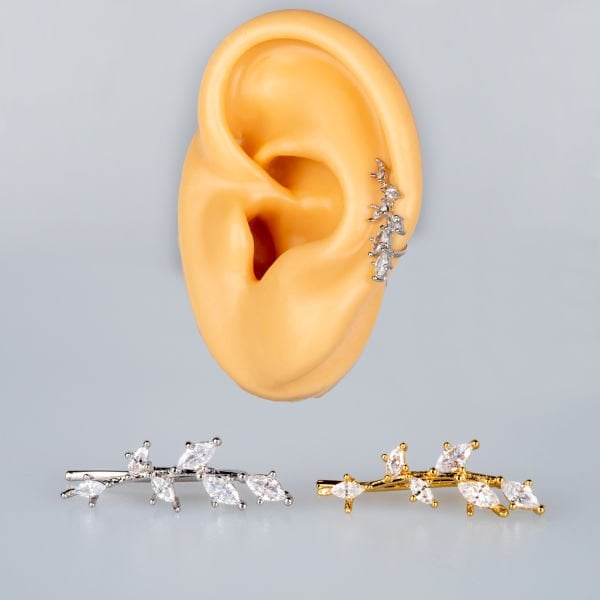 Piercing Kıkırdak Sıkıştırmalı Beyaz