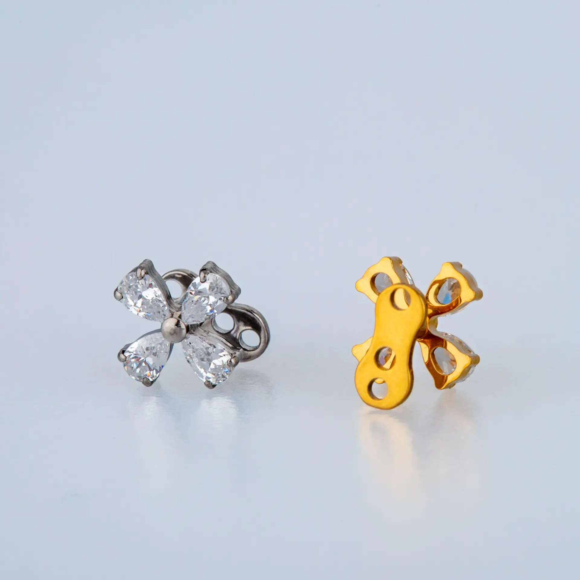 Piercing Titanyum Dermal Değirmen Sarı