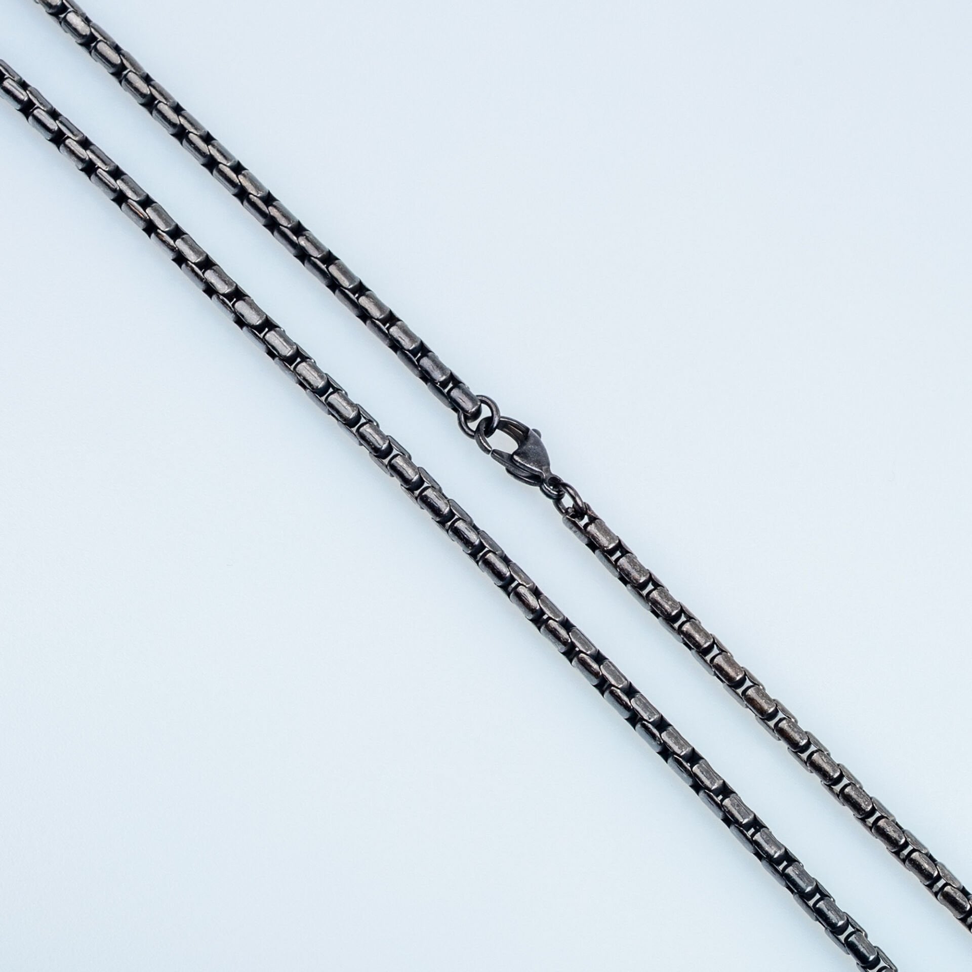 Çelik Zincir Kolye Kalınlık 4mm Antrasit Renk