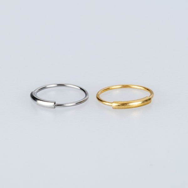 حلقة الأنف 0.8 ملم أصفر