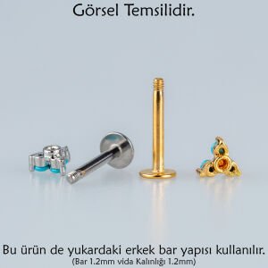 Piercing Labret 2.5mm Top