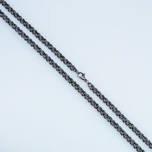 Çelik Zincir Kolye Kalınlık 4mm Antrasit Renk