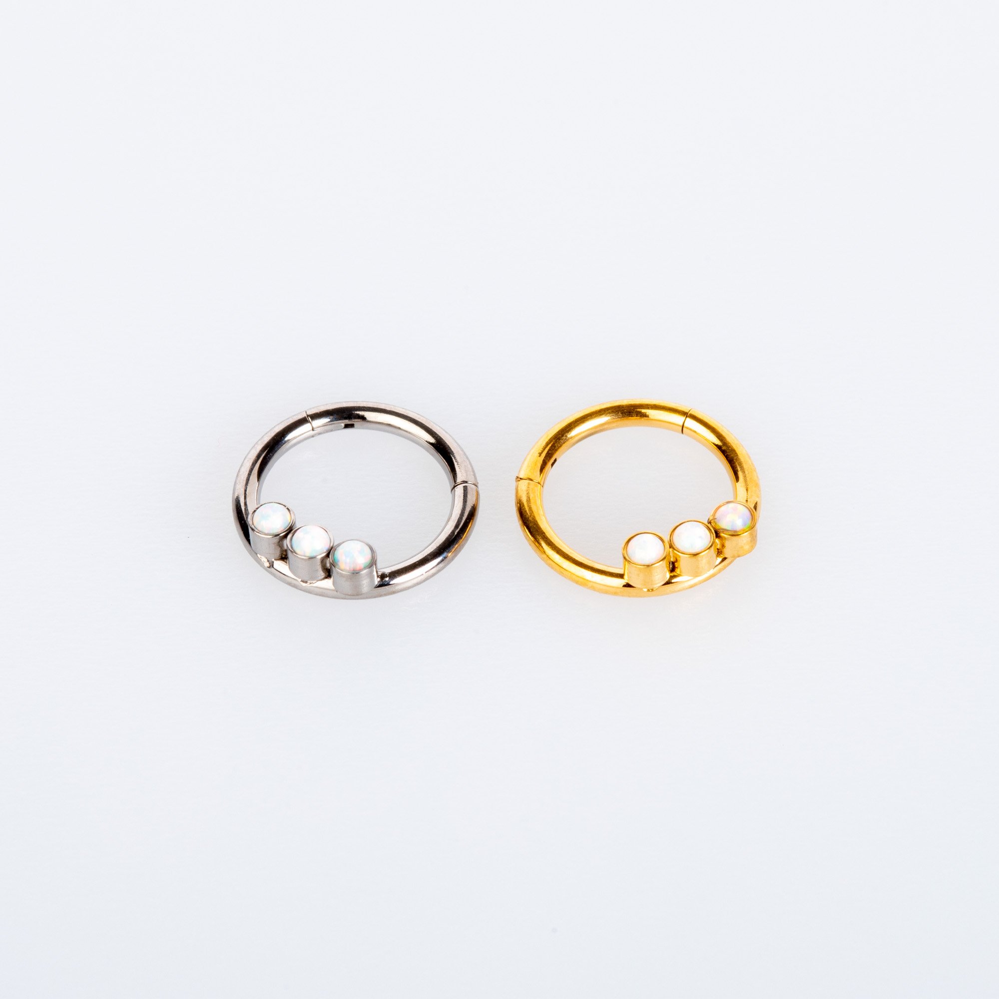 Halka Titanyum Piercing Opal