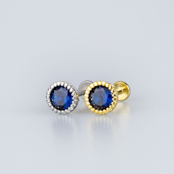 Piercing Tragus 6mm Yuvarlak Taş