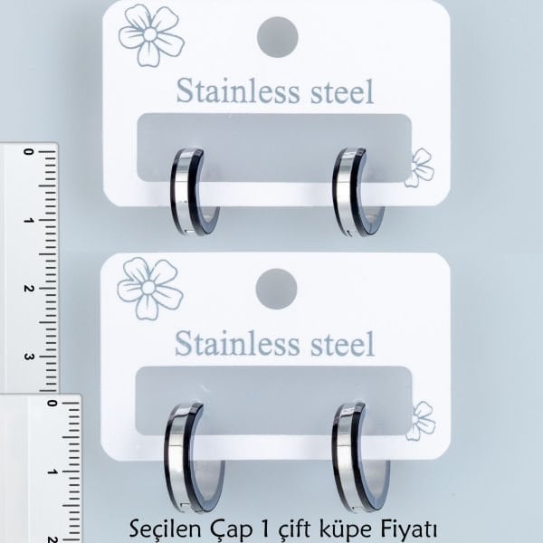 Steel Earrings - Pair