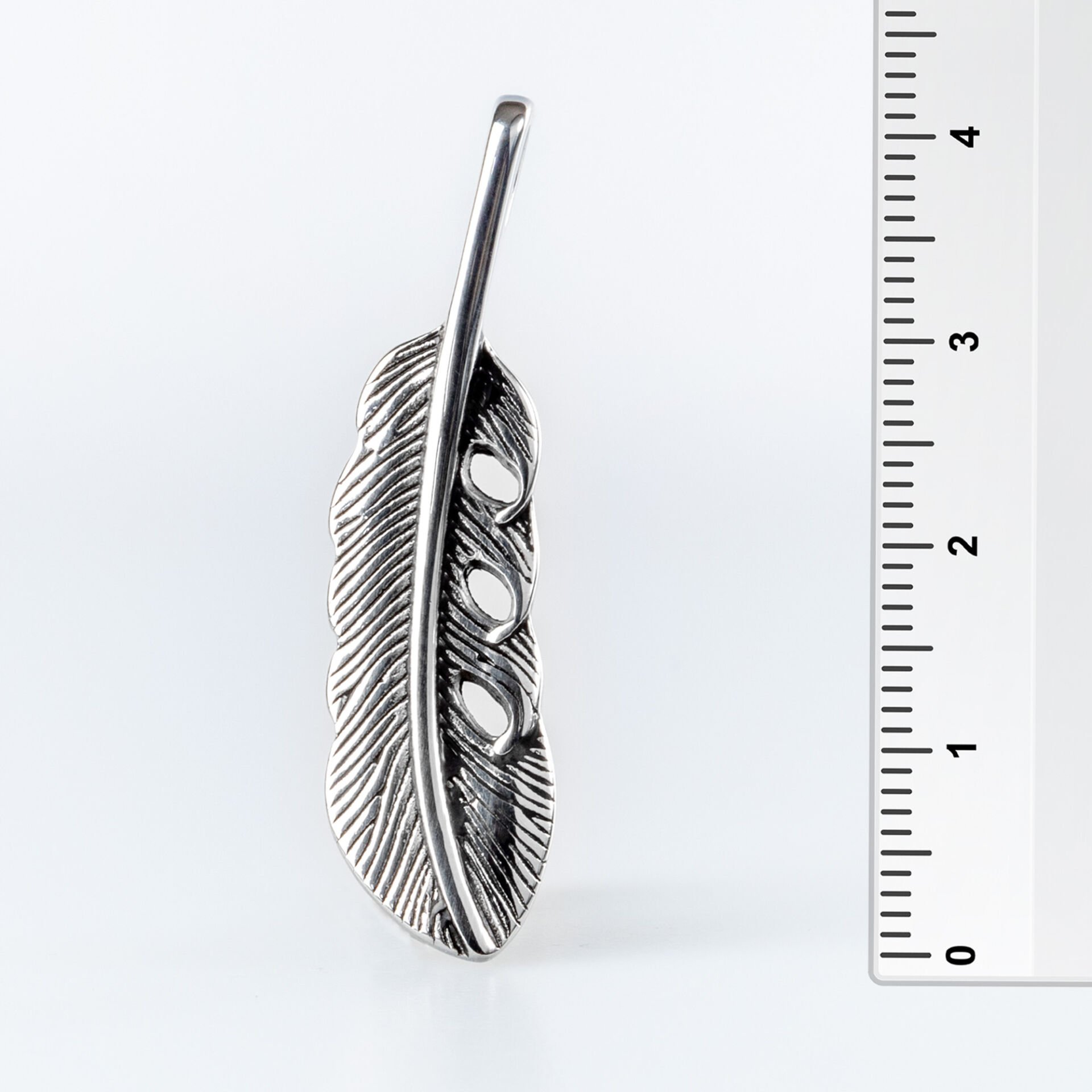 Steel Rap Feather Pendant