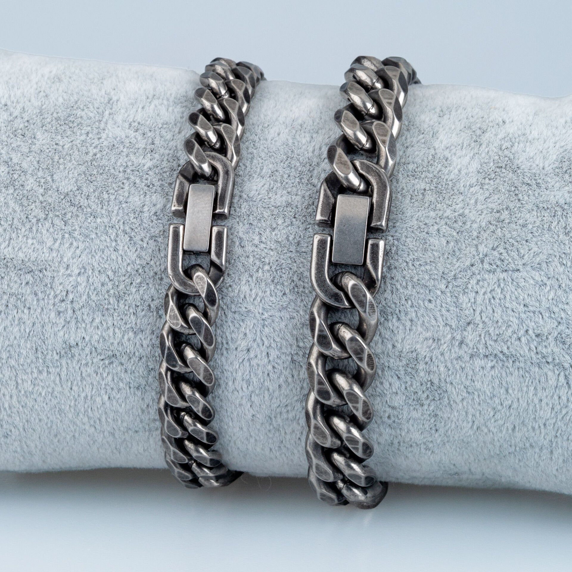 Erkek Çelik Zincir Bileklik 2 Boy Seçeneği