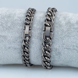 Erkek Çelik Zincir Bileklik 2 Boy Seçeneği