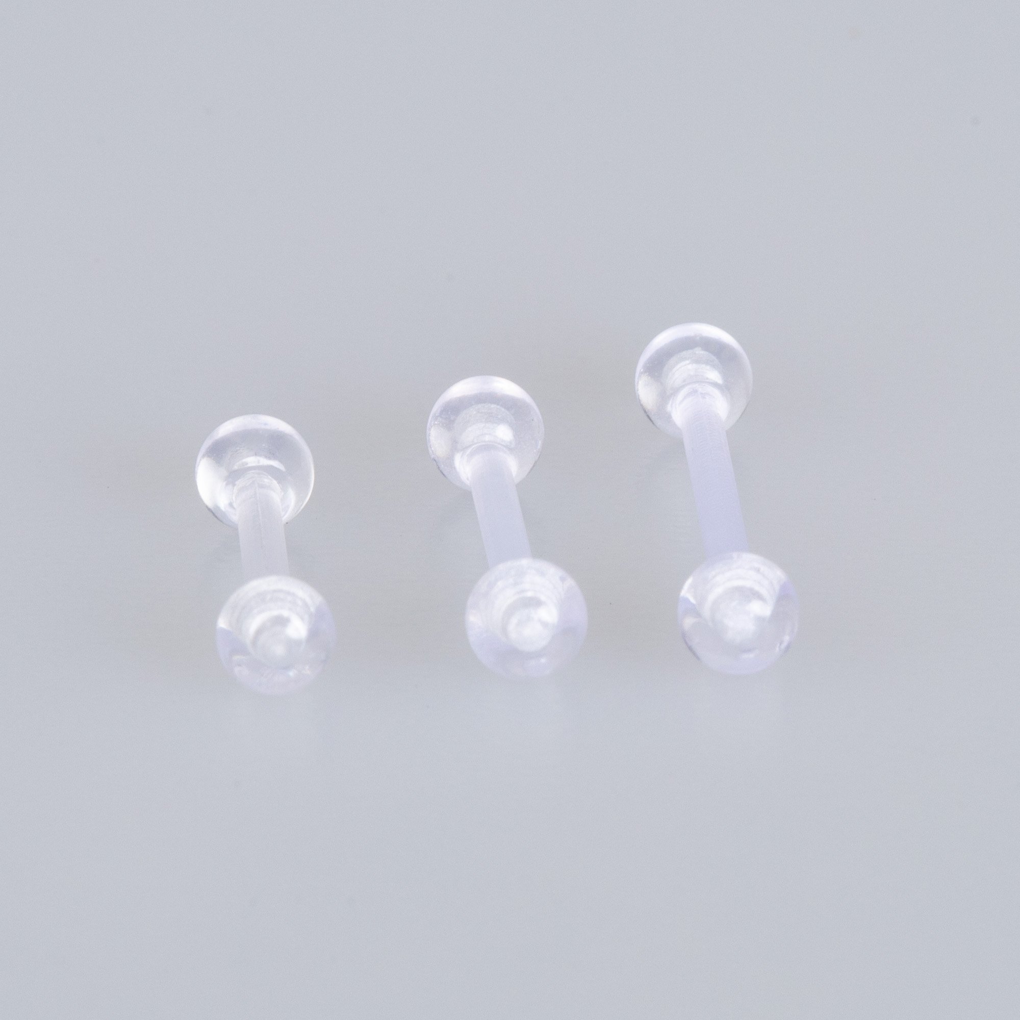 Piercing Göğüs Bioplast 3mm top Boy: 12mm