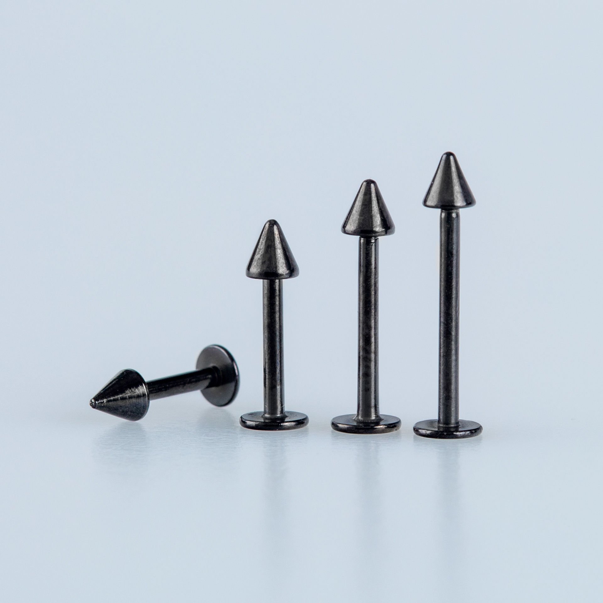 Toptan 316L Çelik Piercing Labret 3mm Spike
