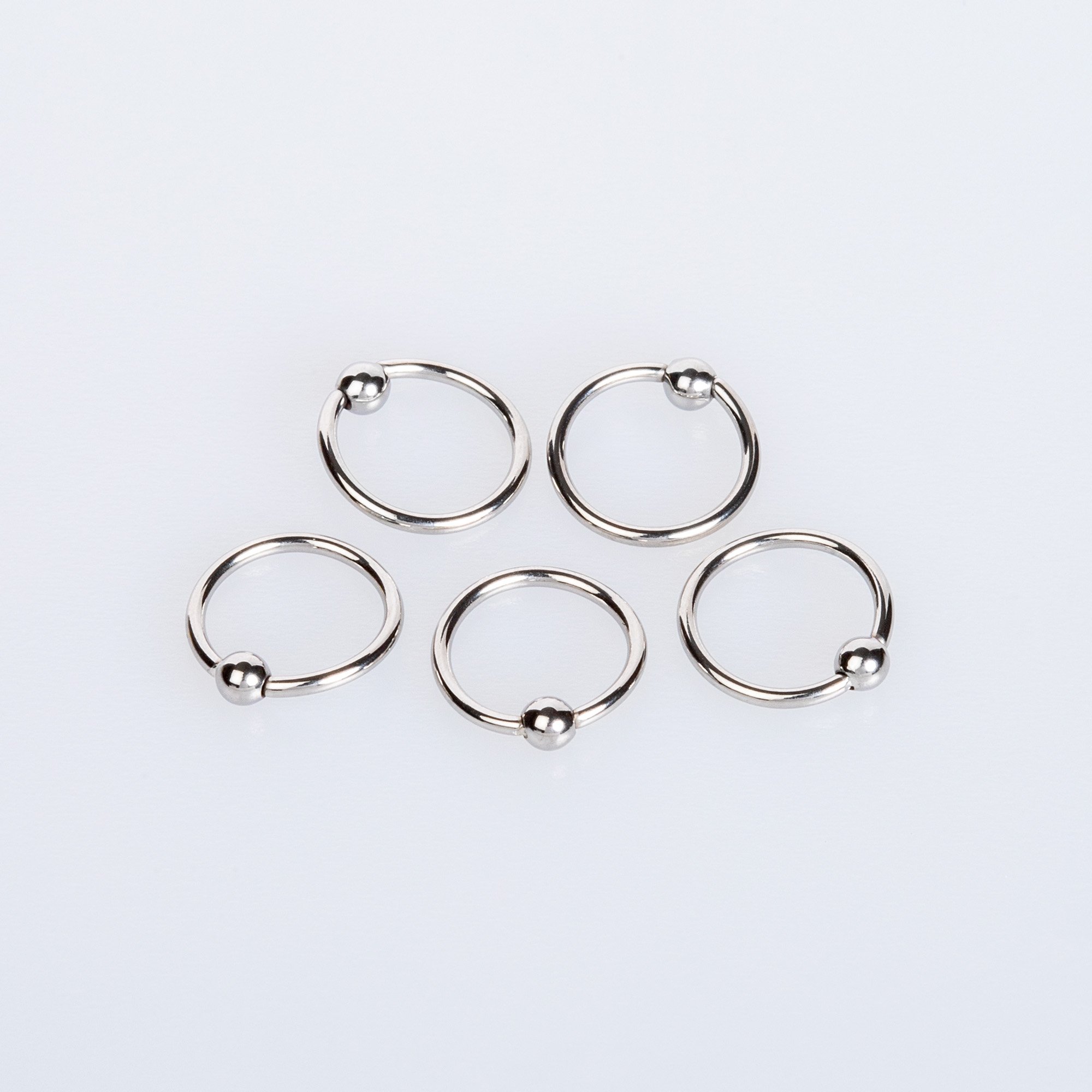 Hızma Halka Sabit 2.5mm toplu kalınlık 1mm Beyaz Çap: 10mm