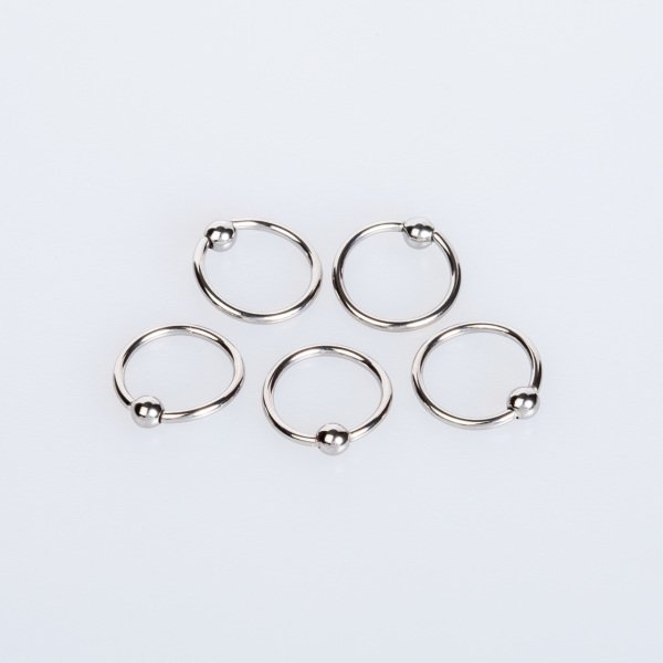 Hızma Halka Sabit 2.5mm toplu kalınlık 1mm Beyaz Çap: 10mm
