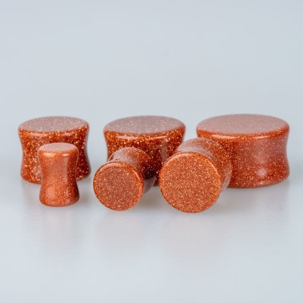 Piercing  Tünel Doğal Jasper Taşı 1 Set 6 Boy