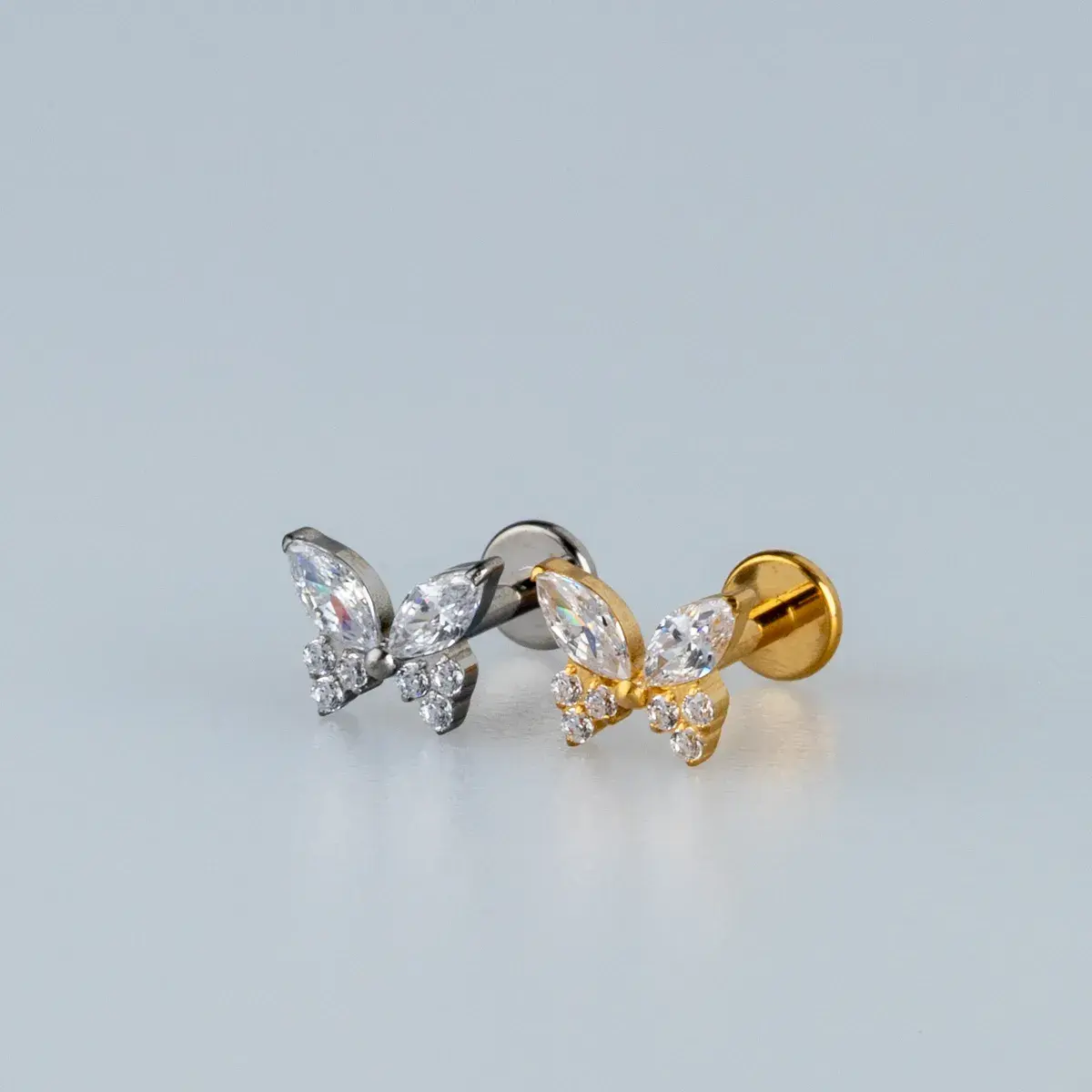 Toptan G23 Titanyum Kelebek Piercing