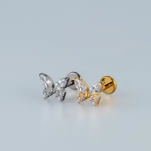 Toptan G23 Titanyum Kelebek Piercing