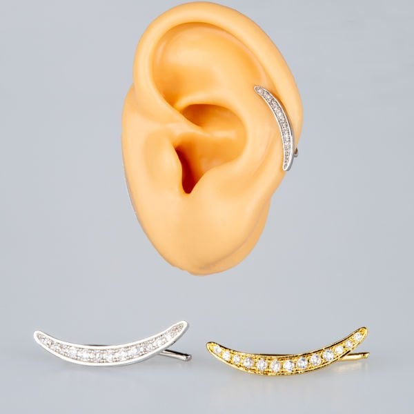 Piercing Kıkırdak Sıkıştırmalı Beyaz