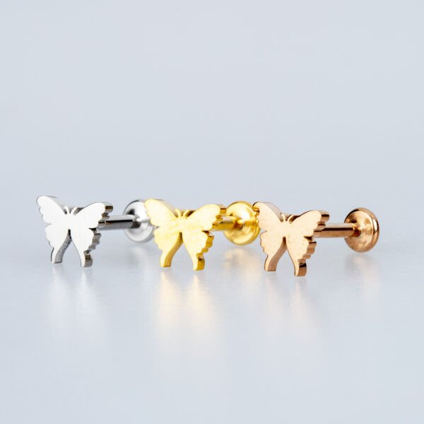 Piercing Çelik Tragus Kelebek