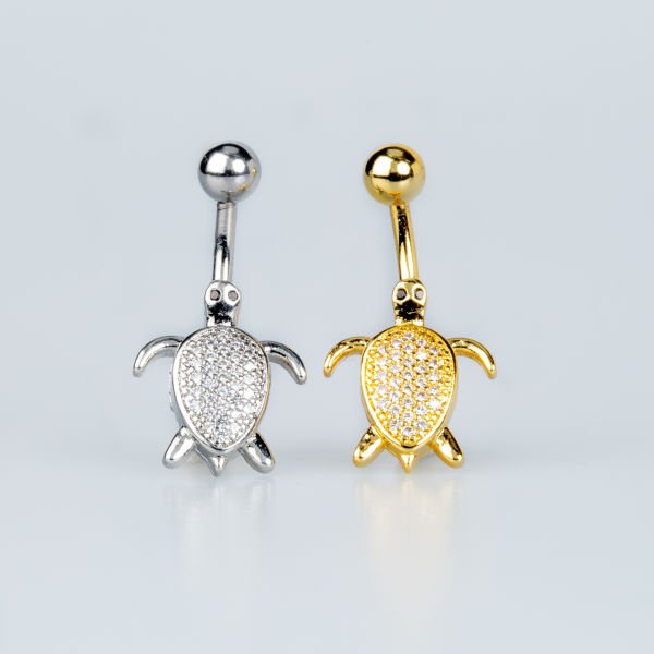 Piercing Göbek Kaplumbağa