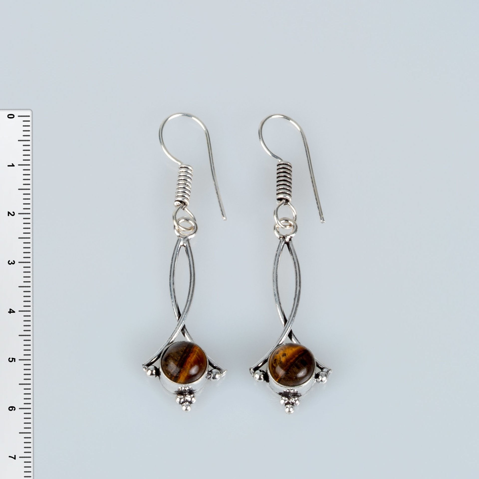 Pirinç Küpe Taşlı