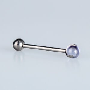 Piercing Titanyum Dil 1.6mm Bar 18mm