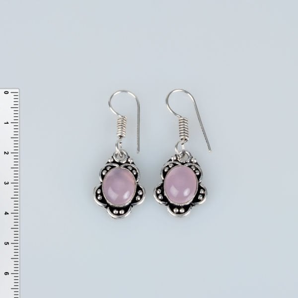 Brass Earrings with Stones