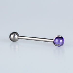 Piercing Titanyum Dil 1.6mm Bar 18mm
