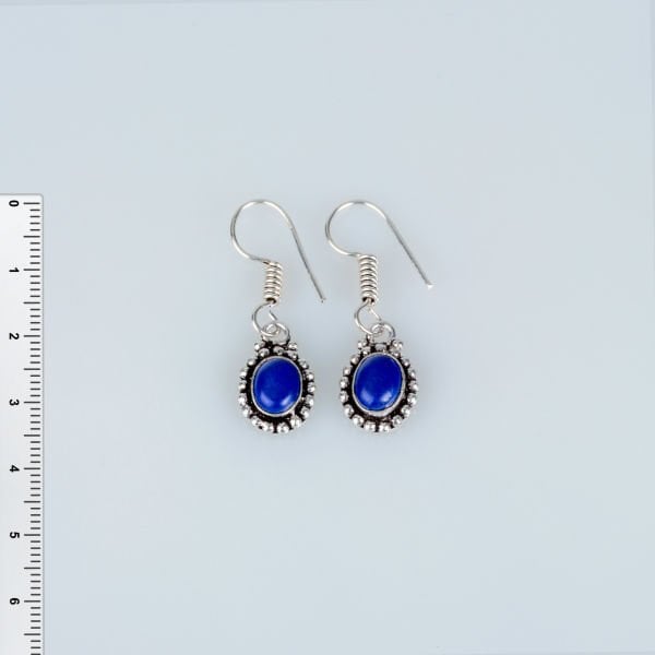 Brass Earrings with Stones