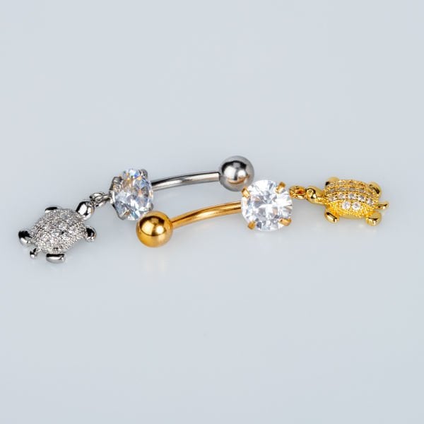 Piercing Göbek Kaplumbağa
