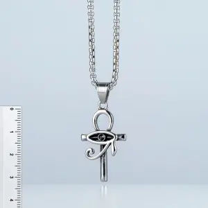 Toptan Ankh Gotik Çelik Erkek Kolye