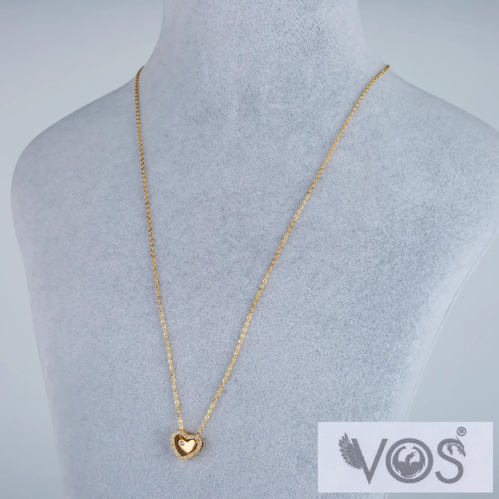Vos Jewelry 14K Kalp Kolye