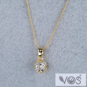 Vos Jewelry 14K Yuvarlak Taşlı Kolye
