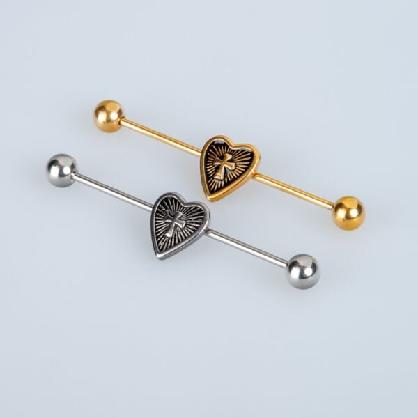 Piercing Köprü Kalp 38mm