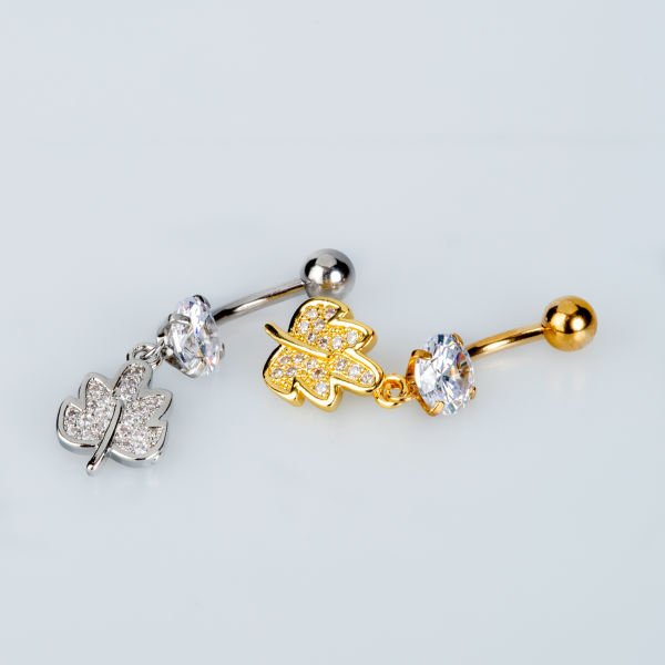 Piercing Göbek Yaprak