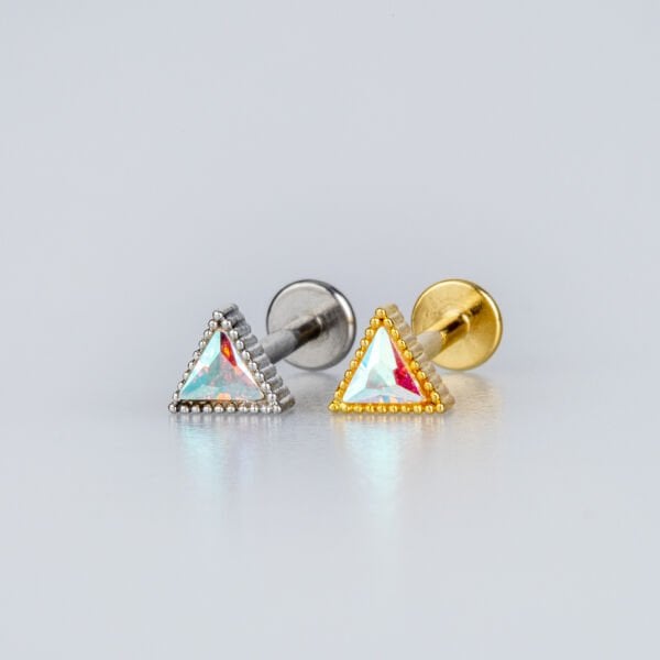Piercing Tragus 4.5mm Triangle Stone